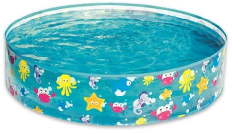 AC - Piscina Infantil Rígida con Diseño Animales de Marinos 122 x 25 cm