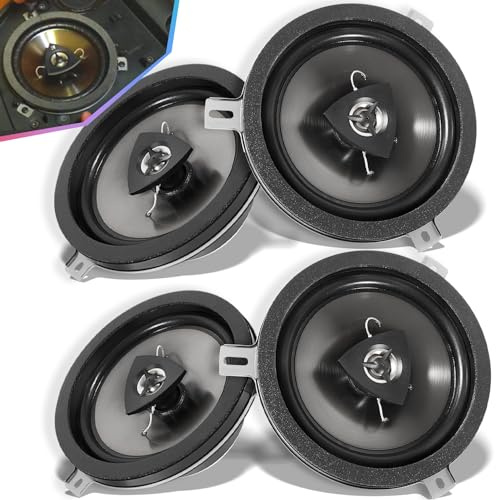 4 Pack for Mopar Kicker Speaker Upgrade 2007-2018 Jeep Wrangler JK JKU, 77KICK10