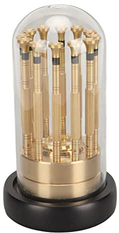 Hosi Destornilladores de Reloj Base Giratoria de Alta Precisión Juego de Destornilladores de Relojero 12 Piezas para Teléfono