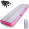 Air Mat Tumble Track 10ft 4 Inches Thick Gymnastics Inflatable Tumbling Track Mat with Air Pump Pink 300CM