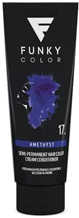 FUNKY COLOR AMETHYST 17, Semipermanent Haarfärbung, Semipermanent Hair color. (28 Farben)