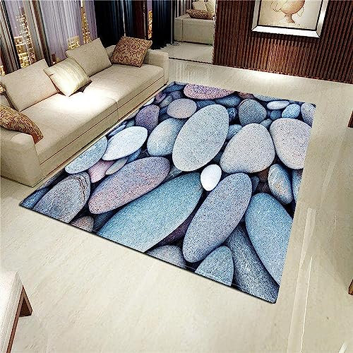 Wohnzimmer Teppich 3D Leichte Kieselsteine 40 X 60 cm / 15,7 X 23,6 Zoll Gedruckt Boden Matte Flanell Schwamm Große Bad Teppich Dekorative Schlafzimmer Teppich Weichen Doormat Küchenteppich