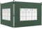 Outsunny Paneles laterales para cenador con ventana para cenador desplegable de 3 x 3 m o 3 x 4 m, paquete de 2 lados de repuesto, color verde