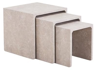Home Deluxe Couchtisch Beistelltisch 3er Set IRIMA|Sofatisch, Wohnzimmertisch, Satztisch