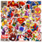 100PCS Vinyl Stickers for Kids, Classic Hero Movie Themed Waterproof Stickers, Non-Repeating Guitar Laptop Suitcase Stickers, Best Anime Sticker for Movie Fans, Kids, Teens