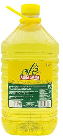 Olio di Semi di Girasole Alto Oleico Ole' Santa Sabina Tanica in Pet 5 Litri