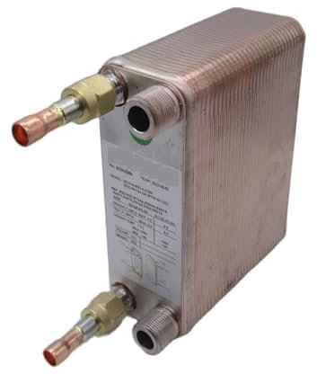 Intercambiador de calor PHE de 60 placas de baja altura y tamaño compacto es for aires acondicionados o enfriadores de agua con bomba de calor, reemplaza el intercambiador de calor de placas XB Alta e