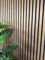 DBS Bathrooms Acoustic Slat Wall Panel, 60 x 240 cm, Wood Veneer MDF, Pet Polyester Backing 3D Sound Absorption Walnut