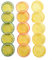 15 Pcs Artificial Lemon Slices Plastic Fake Lemon Blocks Artificial Fruit Model Lime Filling Decorative Fruit Ice Model for Home Decoration Wedding Centerpiece