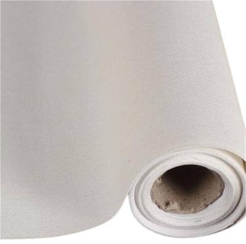 GAOJUDAF 1 rollo de lona de algodón, 0,28 m de ancho, resistente, imprimada, 5 m de largo for pintura al óleo y acrílica.(380)