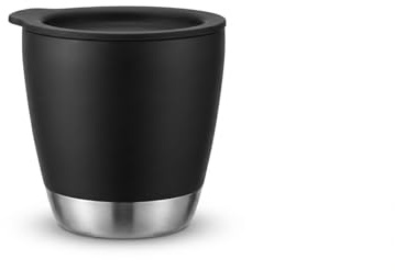 Doria Vacuum Insulated Stainless Steel Cup- Double Wall Travel Tumbler with Lid, Durable Reusable Cup for Hot & Cold Drinks, Portable Insulated Coffee Mug for Home or Outdoors (Coffee Cup 150ML)