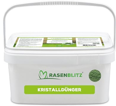 RASENBLITZ Kristalldünger Frühjahr 5 kg Rasendünger | Rasendünger Frühjahr für dichten Rasen, unterstützt Rasensamen bei Keimung, kräftige Wurzelbildung & schnelles Wachstum