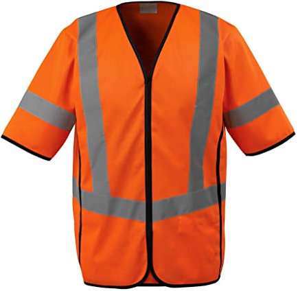 Mascot 50216-310-14-XL Verkehrsweste Klasse 3, Warn-Orange, XL