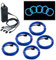 COVVY Wasserdicht Flexibel 5 * 1Meter Neon Beleuchtung Lichtschlauch Leuchtschnur EL Kabel Wire mit 3 Modis für Disco Party Kinder Halloween Kostüm Kleidung Weihnachtsfeiern