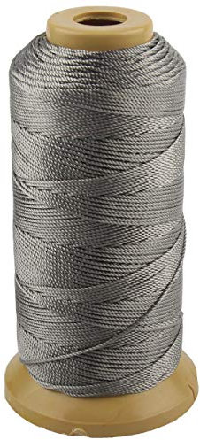 Twisted Nylon Linie Schnur String Cord für Gartenarbeit Marking DIY Projects Crafting Mauerwerk (Grau, 1mm-656 feet)