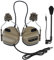 WISEONUS Taktisches Headset für Helm Airsoft Paintball Helm Seitenschiene Kopfhörer Wasserdichtes Schieß Jagd Headset Ohrenschützer Funktionskopfhörer