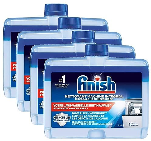 Finish Nettoyant Machine Intégral Lot de 4 Flacons de 250 ml