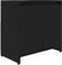 vidaXL Badezimmerschrank Waschbeckenunterschrank Waschtischunterschrank Badschrank Kommode Badmöbel Schrank Schwarz 60x33x61cm Holzwerkstoff