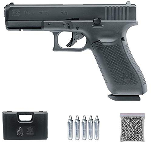 Ecommur Gk 17 Gen 5 blowback CO2 | Pistola de balines (Bolas BB's de Acero) y Aire comprimido Calibre 4.5mm