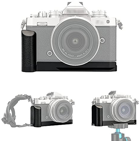 JJC Metal Hand Grip for Nikon Z fc Camera - Arca Swiss Type Quick Release Plate - Anti-Slip L Bracket Enhanced Grip - Replaces Nikon Z fc-GR1 Hand Grip