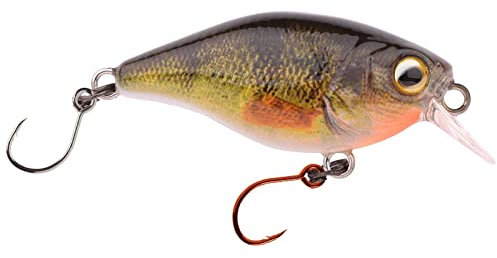 Spro IKIRU Mini Crank 38F SL SH Wobbler Kunstköder für Forelle Barsch - 3,8 cm, Farbe:Perch