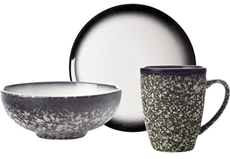 Maxwell & Williams AY0003-03 Frühstück-Set 3-tlg – Teller, Schale, Becher – Tint – Hellblau – Keramik in Geschenkbox