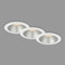 BRILONER Leuchten - 3er Set Bad Einbauleuchten LED, Einbaulampen, zurückgesetzte LED, IP44 Spritzwasserschutz, warmweißes Licht, Einbaustrahler Bad, Weiß -Silber, 95x54 mm, 7041-036