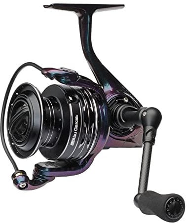 Abu Garcia Spike Spinnrolle Angelrolle Leicht & Stark Spinnrollen Raubfischangeln Barsch Zander Unisex Grün/Lila/Schwarz 4000SH