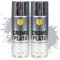 Etrexonline Pintura Spray Multicolor Profesional 400ml Adecuado Metal Madera y Plástico - Color Cromo Plata (Paquete de 2)