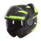 LS2, Klapphelm Motorrad ADVANT REVO Black H-V Yellow, L