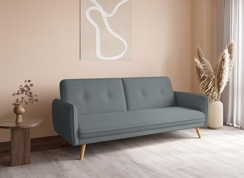 DecoInParis Canapé clic clac en Tissu avec Pieds en Bois Natal