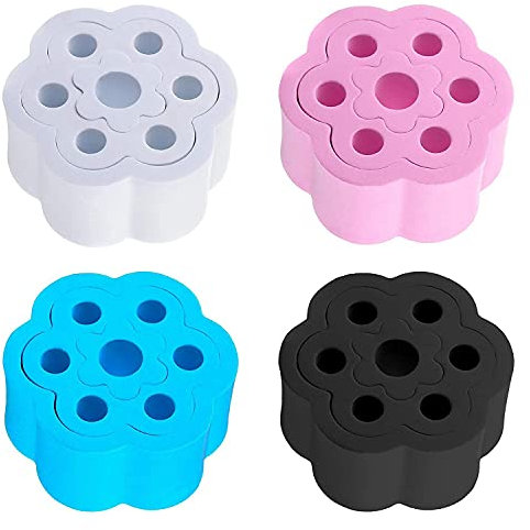 Qwertfeet 4 Pieces 3-in-1 Cup Turner Foam Set 3 Sizes in One Foam Inserts for Cup Turner Cups Bottles