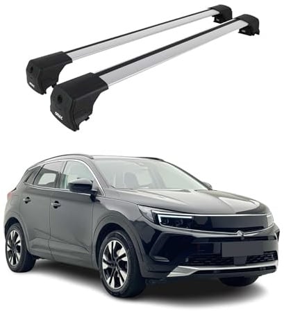 OMAC Dachträger für Opel Grandland/Grandland X 2017-2024 Alu Silber 2X