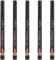 essence eyeliner pen extra long-lasting, Nr. 010, Schwarz, langanhaltend, definierend, farbintensiv, vegan, wasserfest, ohne Mikroplastikpartikel, ohne Parfüm, 5er Pack (5x1.1ml)