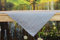 KAMACA Outdoor Tischdecke für innen und außen Gartentischdecke Moderne Textile Decke für das ganze Jahr fleckabweisend schmutzabweisend unifarben (grau Leinenoptik, Tischdecke 85x85 cm)