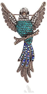 Retro-Kolibri-Brosche, glitzernd, Zirkonia, zarte Cartoon-Vögel, Brosche für Damen und Herren, Party, Tanz, Bankett, zierliche Anstecknadeln, Seide, Schal, Clips, Kragen, Kleid, Anzug, Hemd, Schmuck,