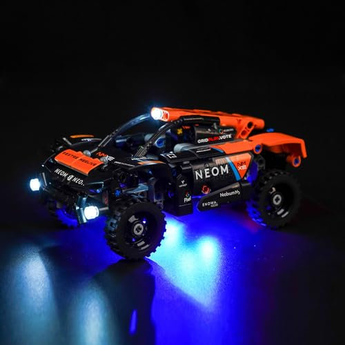 Kit d'éclairage LED pour Lego NEOM McLaren Extreme E Race Car 42166 (pas de Lego), kit d'éclairage décoratif pour Lego NEOM McLaren Extreme E Race Car Jouet créatif
