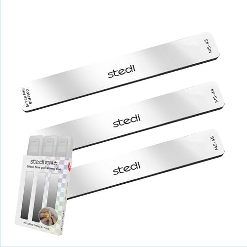 Stedi Hobby - Set di 3 Utensili per Lucidare il Vetro, Grana 320-400, 400-600, 10000 - 3 Pezzi