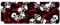 Gaming-Mauspad, großes Mauspad für Schreibtisch, Heimbüro, rutschfeste Gummiunterseite, Tastatur-Pad, Laptop-Schreibtischunterlage, Mauspad, 79,5 x 30 x 0,2 cm, Grunge-Totenkopf auf blutigem dunklem