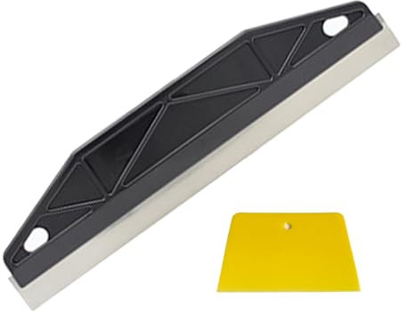 XdealCozyxc Paint Guard for Cutting in, Straight Edge Painting Tool, Multi-Purpose Wallpaper Scraper for Precision Painting with Plastic Trapezoidal Scraper