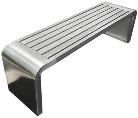Außenbank, Rückenfreie Außenterrassenbank,Zwei-personen-gartenbank,Metallstahlbänke,Möbel,Edelstahl,Perfekt Für Die Verwendung Auf Der Veranda,Auf Der Terrasse,Auf Dem Balkon Oder Im Hinterhof(180cm/7