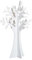 Albero della Vita in Legno BIANCO h. 35 cm Decorazione a Forma di Albero dei Desideri, in Legno, Espositore Bijoux, per Tableau Matrimonio,Comunione, segnaposto Natale e lavoretti bomboniere Fai da Te