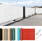Balkon Sichtschutz 150 x 375 cm Windschutz Sonnenschutz Balkonsichtschutz Balkonverkleidung Reißfest, mit Ösen Kabelbinder Zaunblende für Garten Balkon Terrasse, Weiß