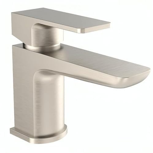 Brushed Nickel Mini Mono Basin Mixer Tap