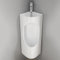 ZDMZR Eckurinale für Männerbadezimmer, Urinal mit Wasserhahn Und Waschbecken, Keramik Urinale, Garagen Urinal, Männer Urinal Auslaufsicher(Wit)