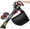 OFNHJK 40V Cordless Leaf Blower & Vacuum Mulcher, Garden Vacuum And Blowers, 6 Speeds Battery Powered Leaf Vacuum Mulcher with 40L Collection Bag, 156CFM, 2 x 4.0Ah Battery