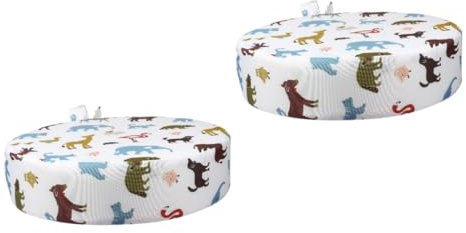 Cabilock 2 Stk Booster-Pad Stuhl für Kleinkinder Sitzkissen für Esszimmerstühle sitzkissen kinder kindersitzunterlage Hochstuhlauflage sitzkissen kleinkind Baumwollfabrik Beige