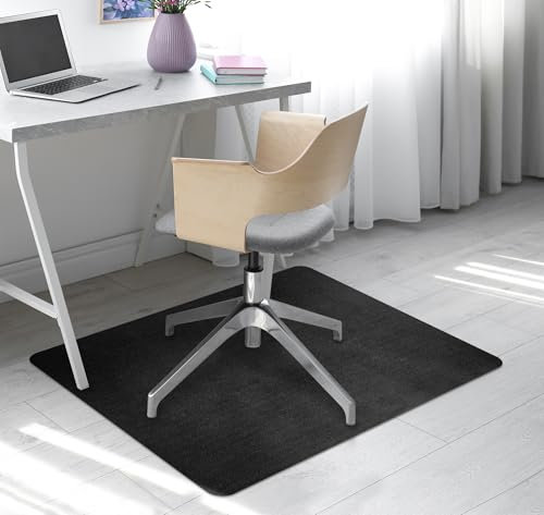Tappeto Per Sedia Da Ufficio 95 x 120 Cm Antigraffio Per Sedie Da Scrivania Per Pavimenti In Legno o Piastrelle Salvapavimento Protettivo Sedute Con Ruote Rotelle Lavoro Gaming - Antracite - 95x120 cm