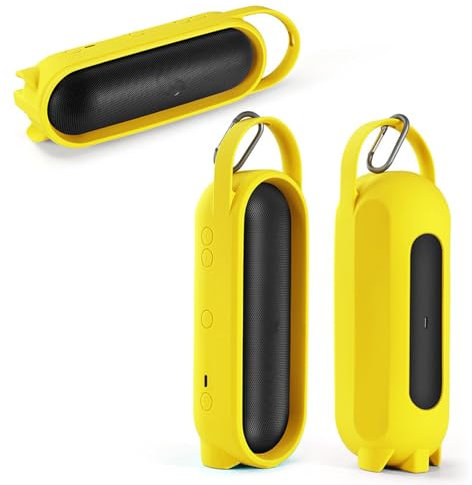 HUAYUWA Custodia in silicone compatibile con Beats Pill, custodia protettiva da viaggio portatile con maniglia stand up Carry Cover per altoparlante Bluetooth wireless Pill-2024 (solo custodia)