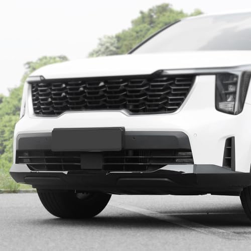 FUEISOF Vordere und hintere Stoßstange Lip Protector Abdeckung Trim für Kia Sorento 2024 2025 2026 6tlg. Set (Schwarz)